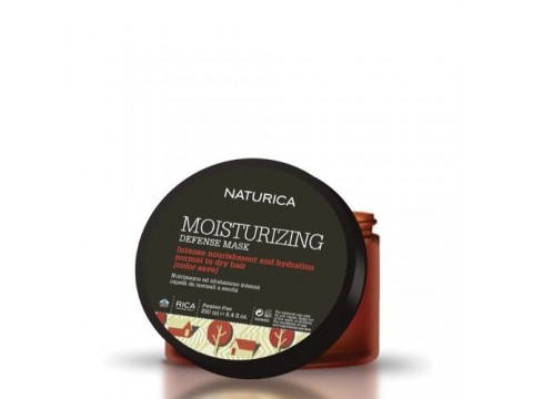 RICA Plaukus Drėkinanti Kaukė, Normaliems Ir Sausiems Plaukams Su Spalvos Apsauga Naturica Moisturizing Defense Mask 250ml RICA Plaukus Drėkinanti Kaukė, Normaliems Ir Sausiems Plaukams Su Spalvos Apsauga Naturica Moisturizing Defense Mask 250ml